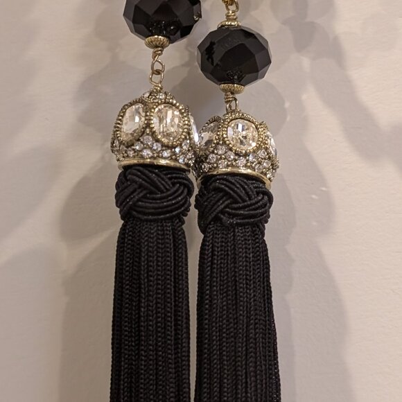 HEIDI DAUS "HOW SUITE IT IS" 1-PIECE Lariat-Style Tassel NECKLACE ~ 57-1/2" - Picture 3 of 8